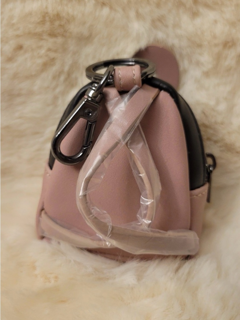 Loungefly Beetlejuice Pink and Black Mini Backpack Charm - Picture 4 of 4